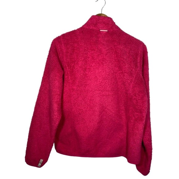 North Face Women's Medium Pink Sherpa Fleece Full ZIp Long Sleeve Jacket - Picture 2 of 8